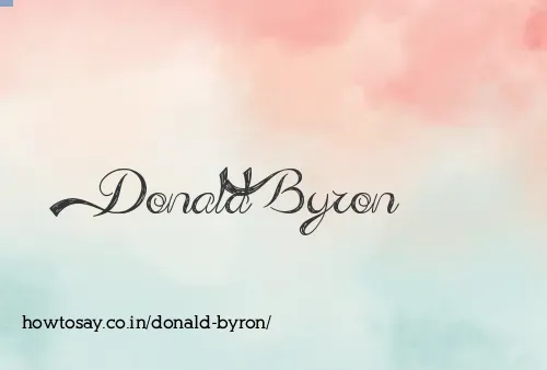 Donald Byron