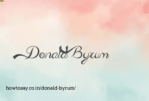 Donald Byrum