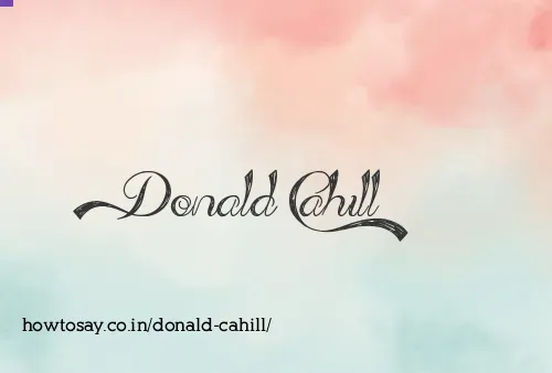 Donald Cahill