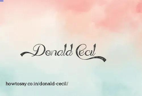 Donald Cecil