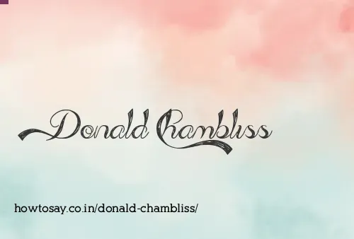 Donald Chambliss