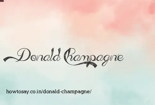Donald Champagne
