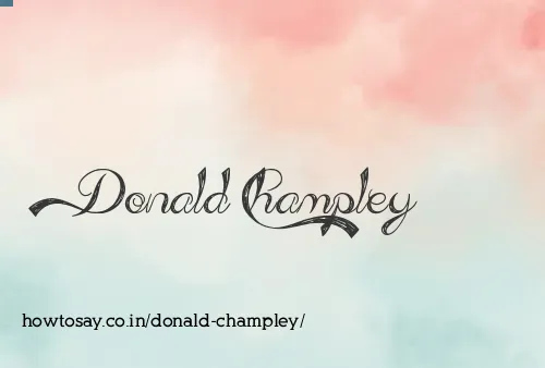 Donald Champley