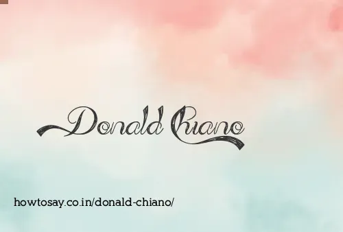 Donald Chiano