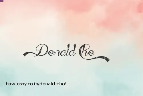 Donald Cho