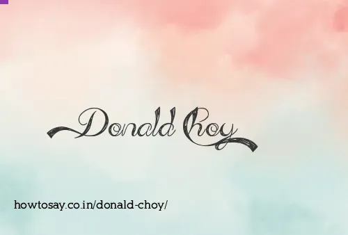 Donald Choy