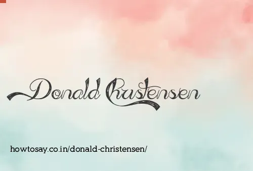 Donald Christensen