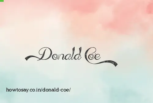 Donald Coe