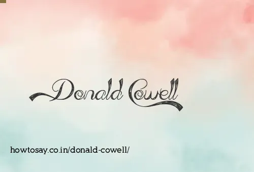 Donald Cowell