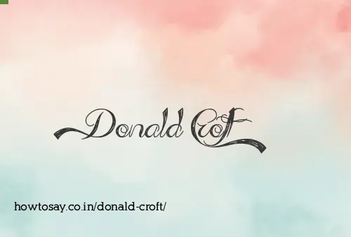 Donald Croft
