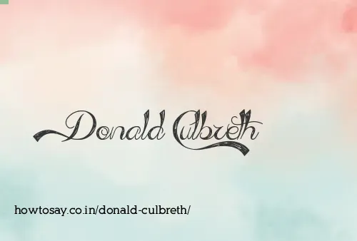 Donald Culbreth