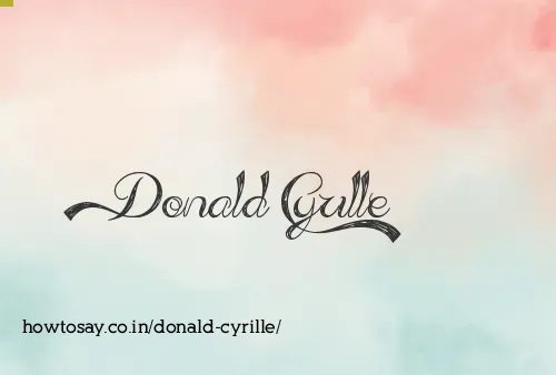 Donald Cyrille