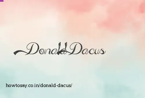 Donald Dacus