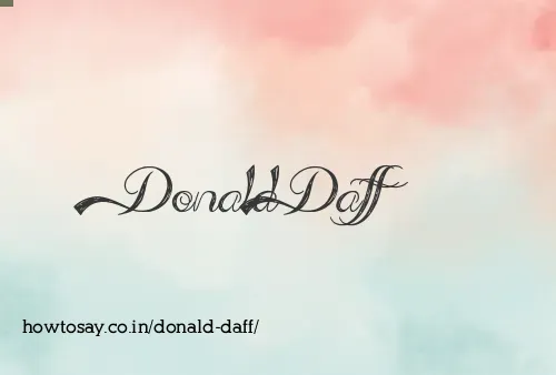 Donald Daff