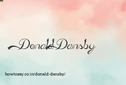 Donald Dansby
