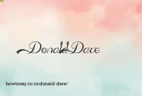 Donald Dare