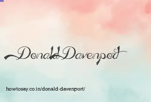 Donald Davenport