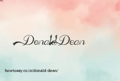 Donald Dean