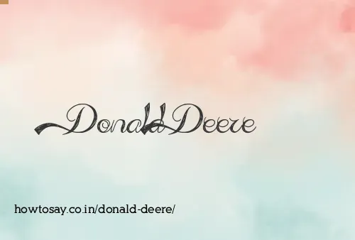 Donald Deere