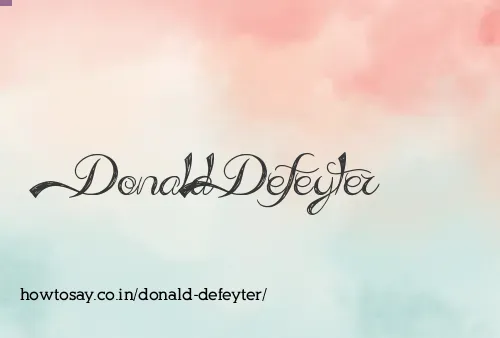 Donald Defeyter