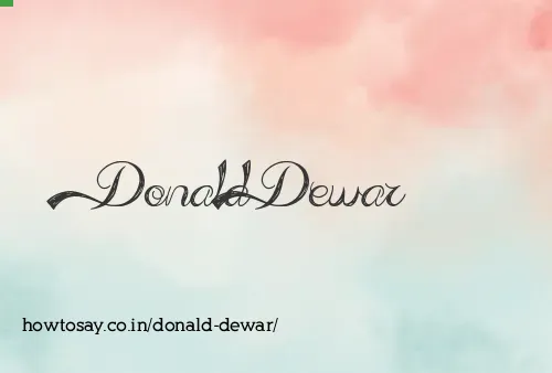 Donald Dewar