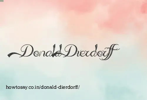 Donald Dierdorff