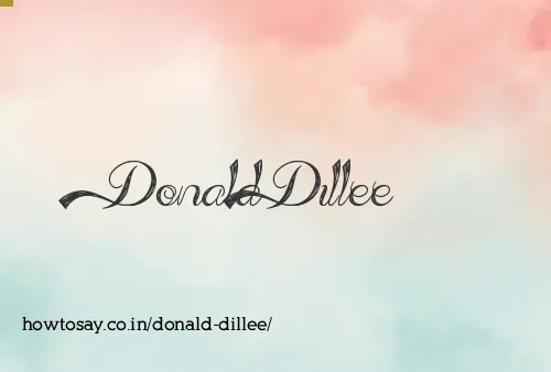 Donald Dillee