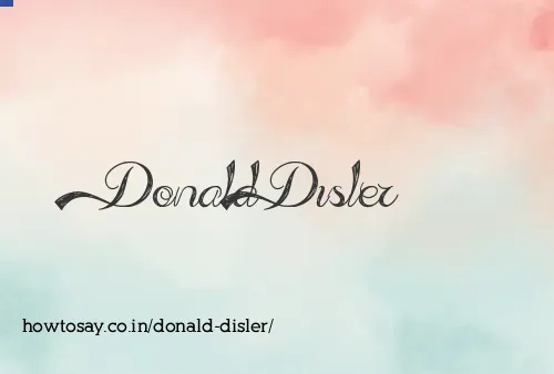 Donald Disler