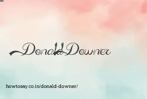 Donald Downer