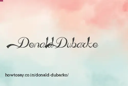 Donald Dubarko