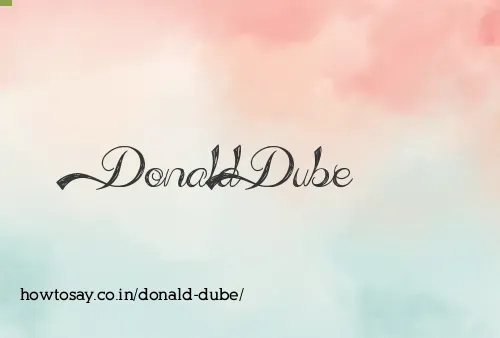 Donald Dube