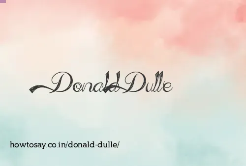 Donald Dulle
