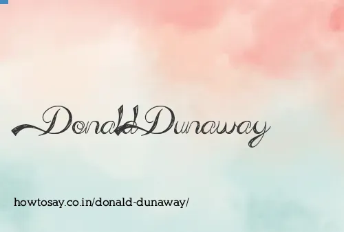 Donald Dunaway