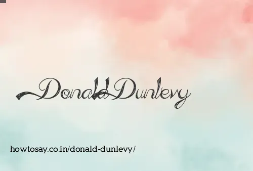 Donald Dunlevy