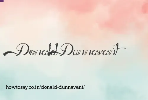 Donald Dunnavant