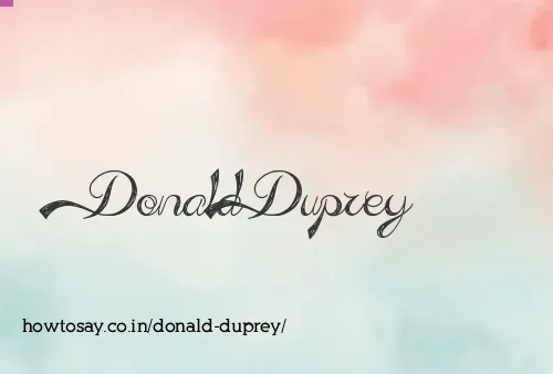 Donald Duprey