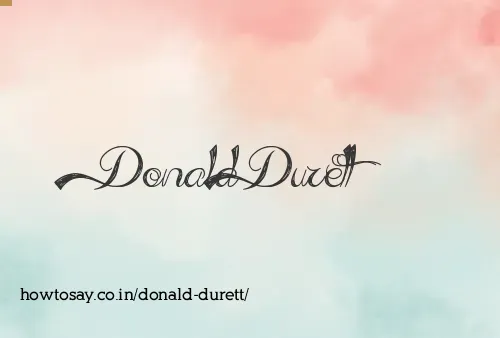 Donald Durett