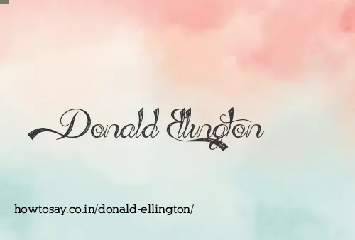 Donald Ellington