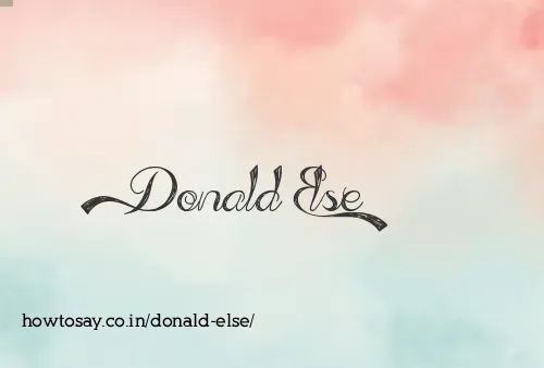 Donald Else
