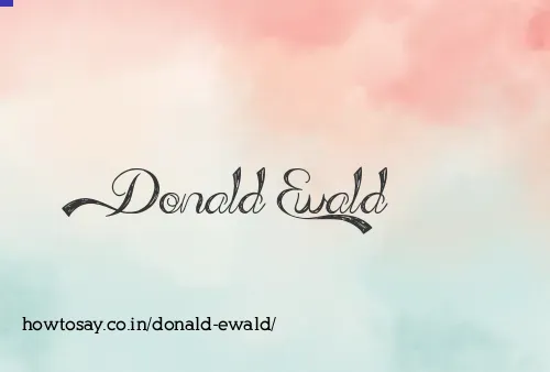 Donald Ewald