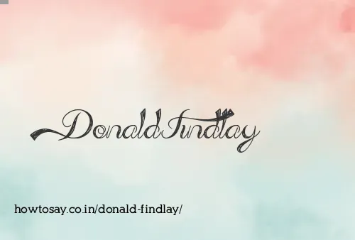 Donald Findlay