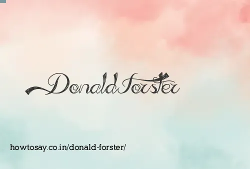 Donald Forster