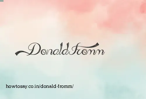 Donald Fromm