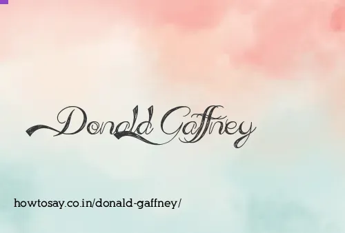 Donald Gaffney