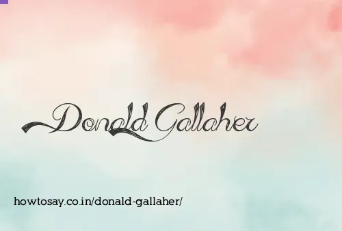 Donald Gallaher
