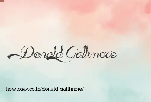 Donald Gallimore