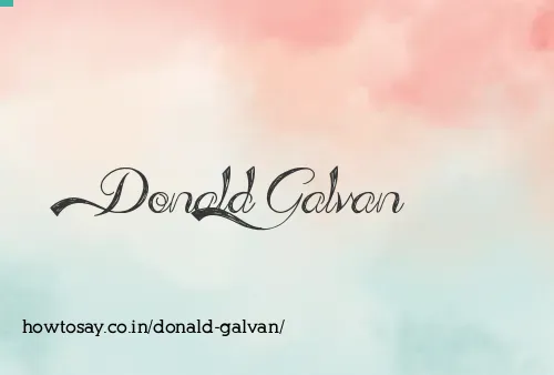 Donald Galvan