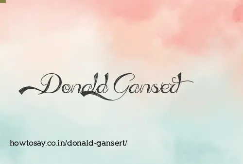 Donald Gansert
