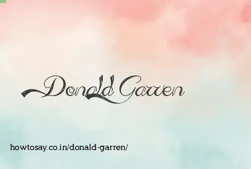 Donald Garren