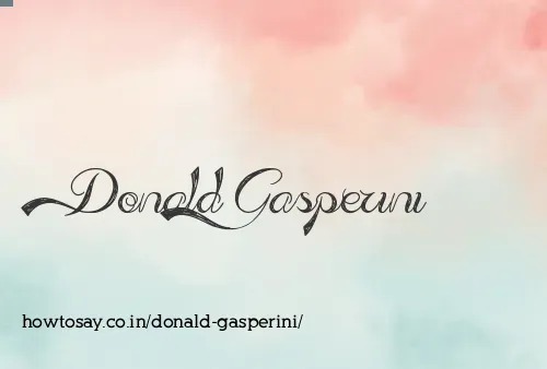Donald Gasperini